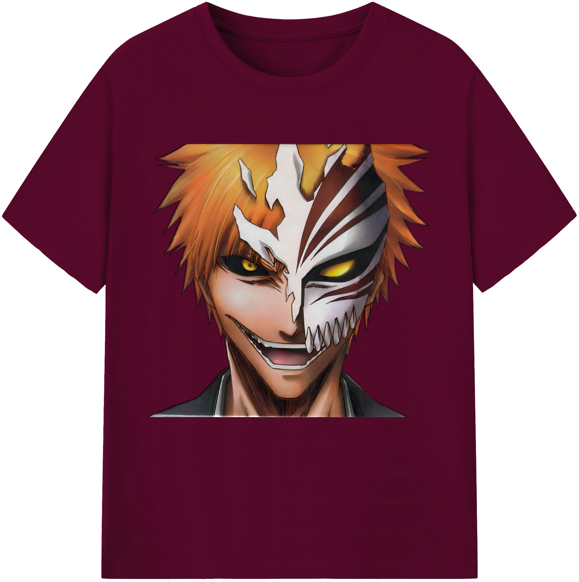 （画像用） ブリーチ 黒崎一護（くろさき いちご）BLEACH Kurosaki Ichigo レディースカジュアルプリントTシャツ（綿100％）